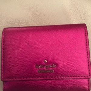 Kate Spade Metallic Pink Wallet